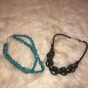 Lot of (2) fashion necklaces